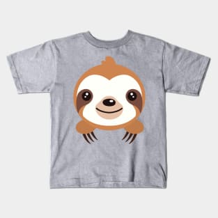 Sloth Face Kids T-Shirt